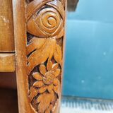 Bedside table marble top art-deco style