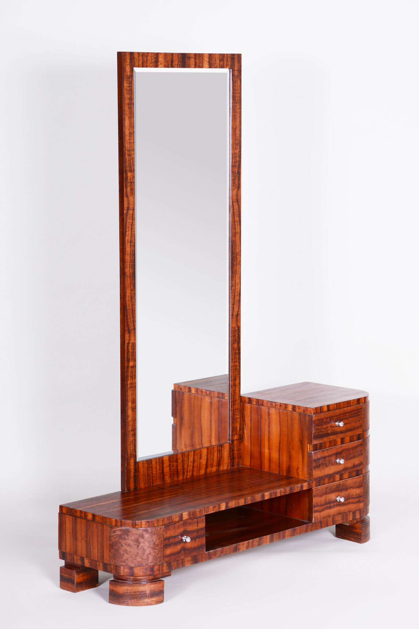 Large Art Deco dressing mirror - 1930s Czechia