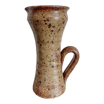 Speckled stoneware pitcher