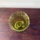 bougeoir en verre bullé vert biot années 60