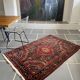 Oriental carpet old handmade wool, 157x105 cm