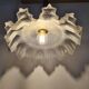 Vintage frosted glass lampshade pendant light