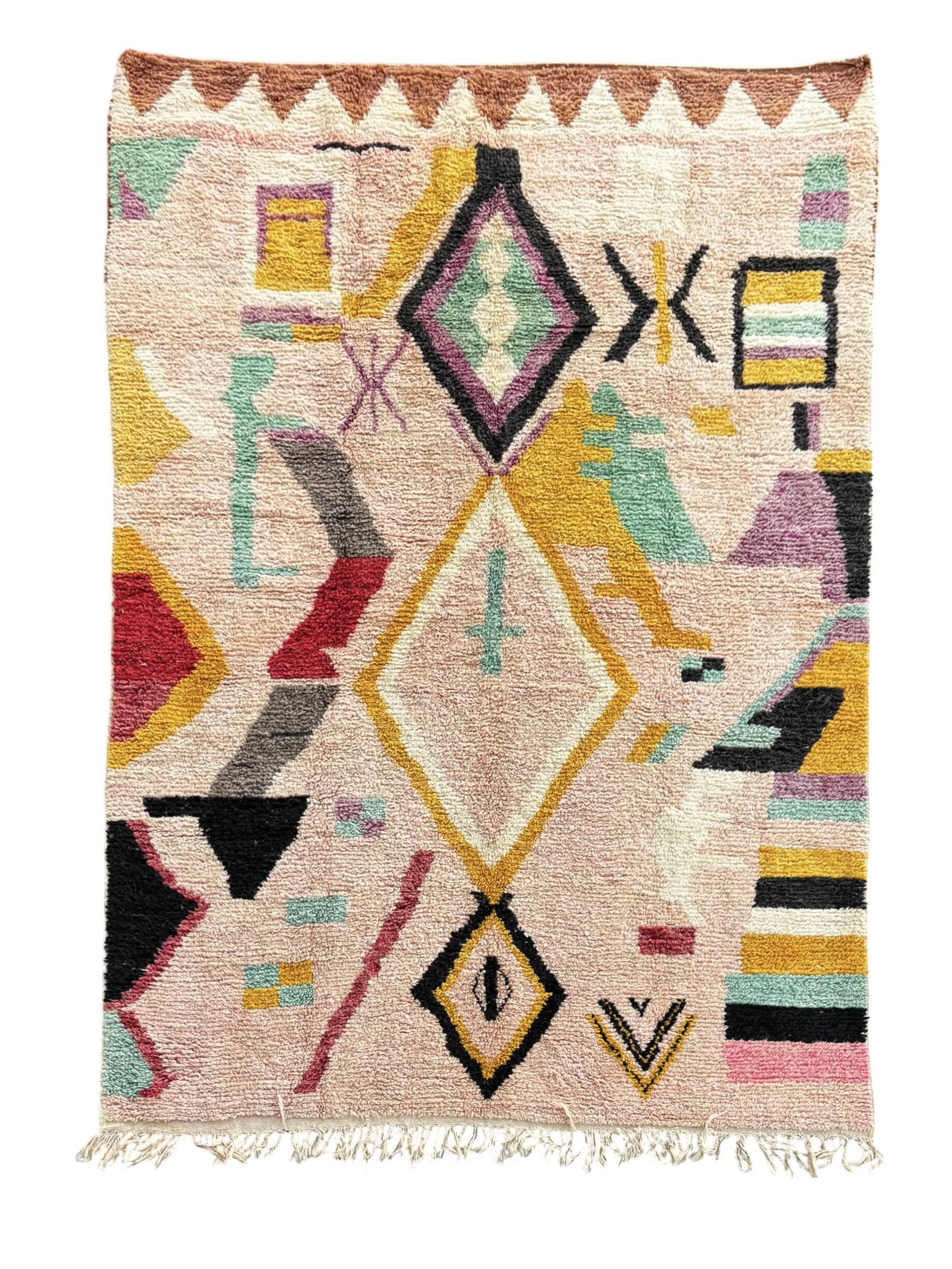Berber Moroccan Boujad rug in wool