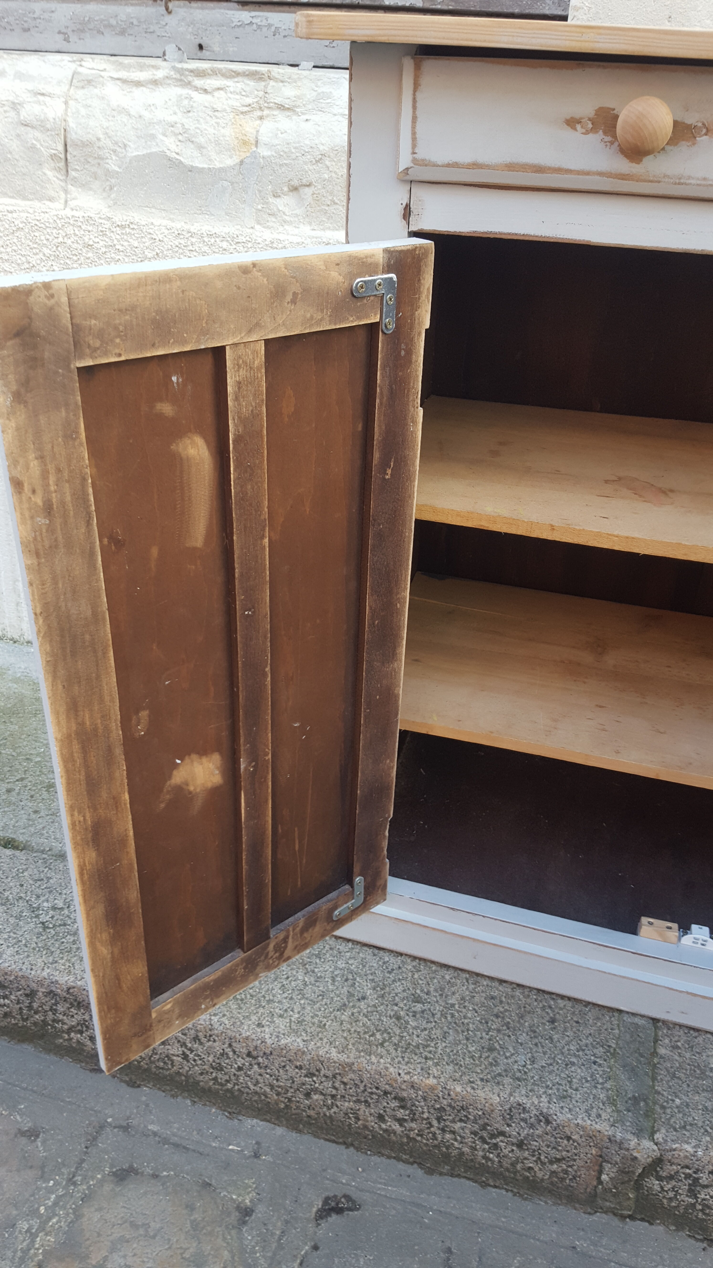 Parisian buffet patina blue grey