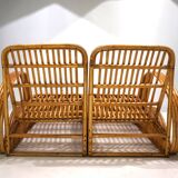 Paul Frankl Design Rattan Two-Seater Sofa, 1940