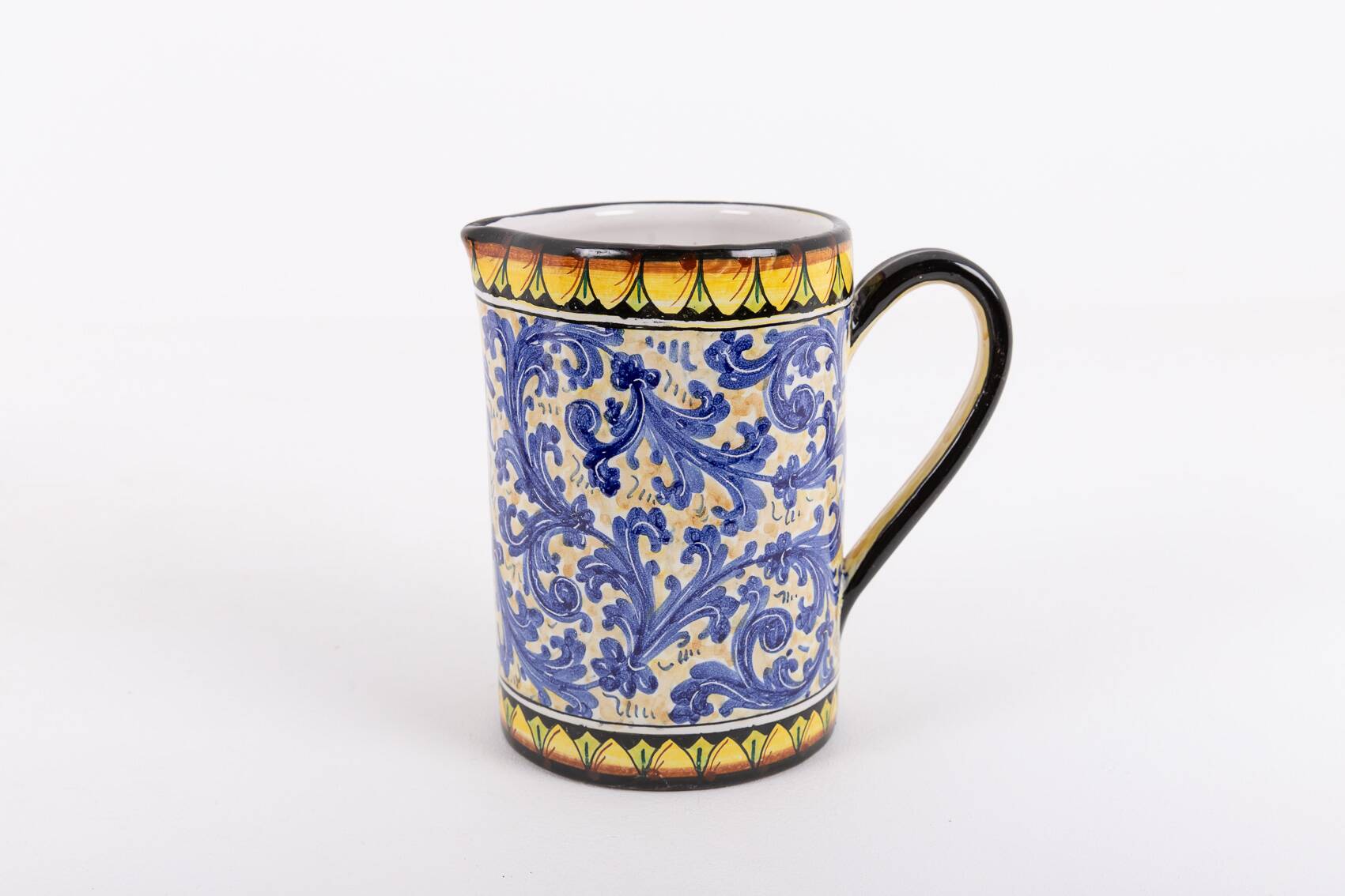 Service de vaisselle en céramique italienne de Caltagirone, Sicile des années 1980