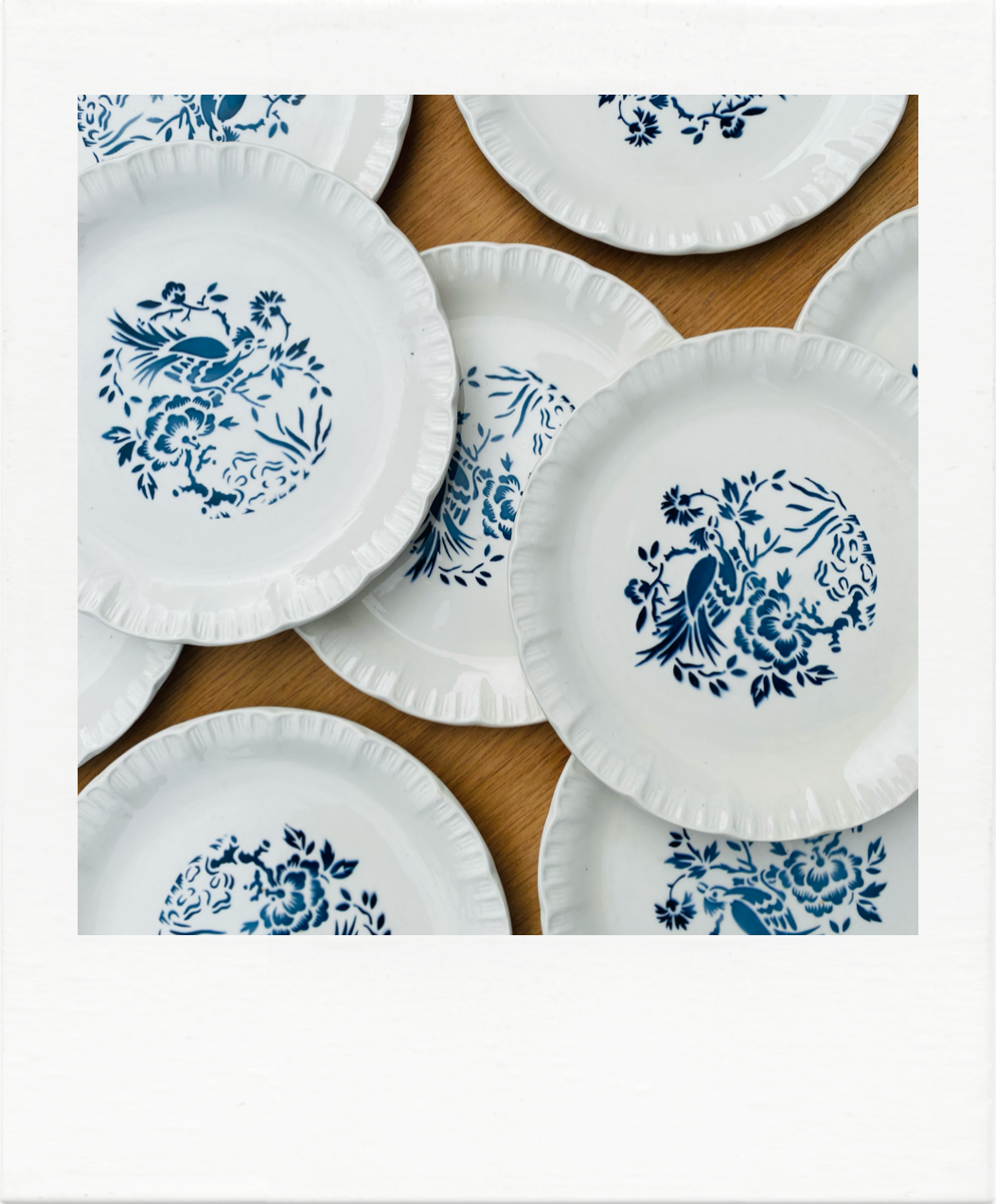 Dessert plates Digoin Sarreguemines x 9