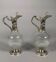 Pair of Crystal and Silver Rococo Ewers 19th Century