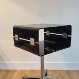 Plexiglass furniture on wheels