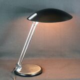 Aluminor, Desk lamp, black and chrome, Modern Space Age, 1970s