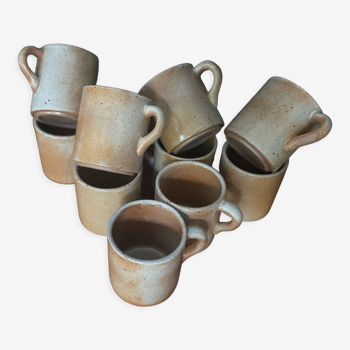Set 10 stoneware cups