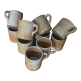 Set 10 stoneware cups