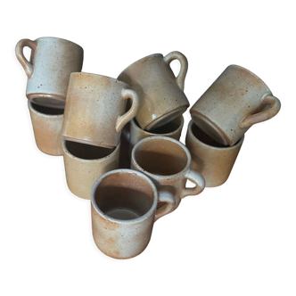 Set 10 stoneware cups