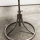 Pair of French Army telegraph operator's swivel chairs, new leather