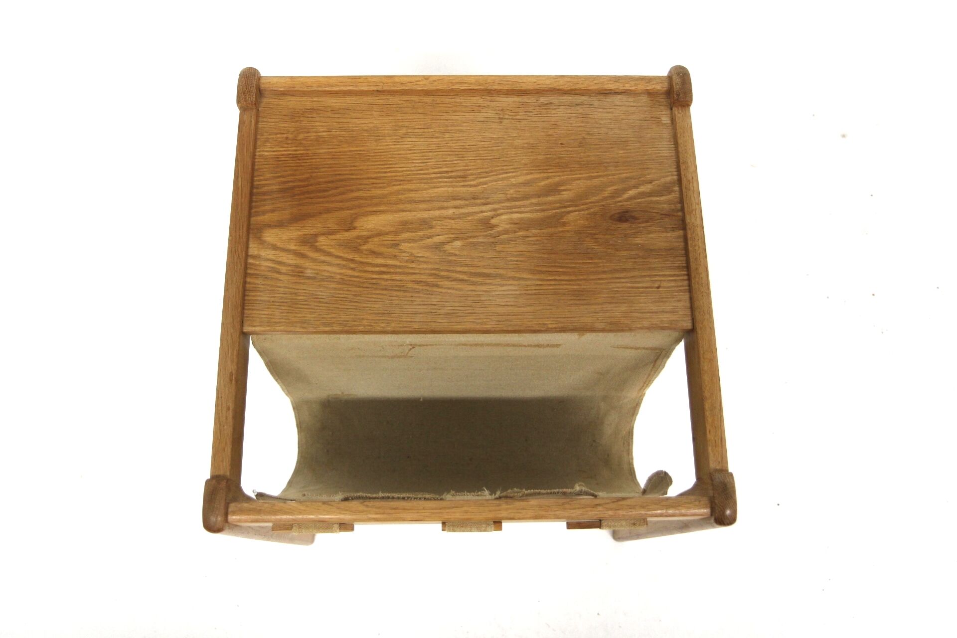 Scandinavian oak magazine rack, S.P Jensen, BRDR Furbo, Sweden, 1960