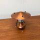 Small tripod table lamp in copper, 1950s.