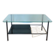 Coffee table 50s metal and glass