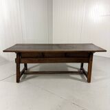 Brutalist antique Spanish coffee table