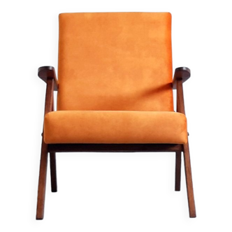 1960 Mid Century Easy Chair Model B 310 Var in Sunset Velvet