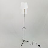Tripod floor lamp crossfire black and gold style 50s
