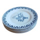6 Terre de Fer "Lorraine" dessert plates