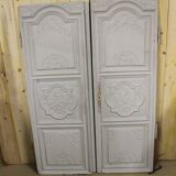 Pair of old wardrobe door, repainted