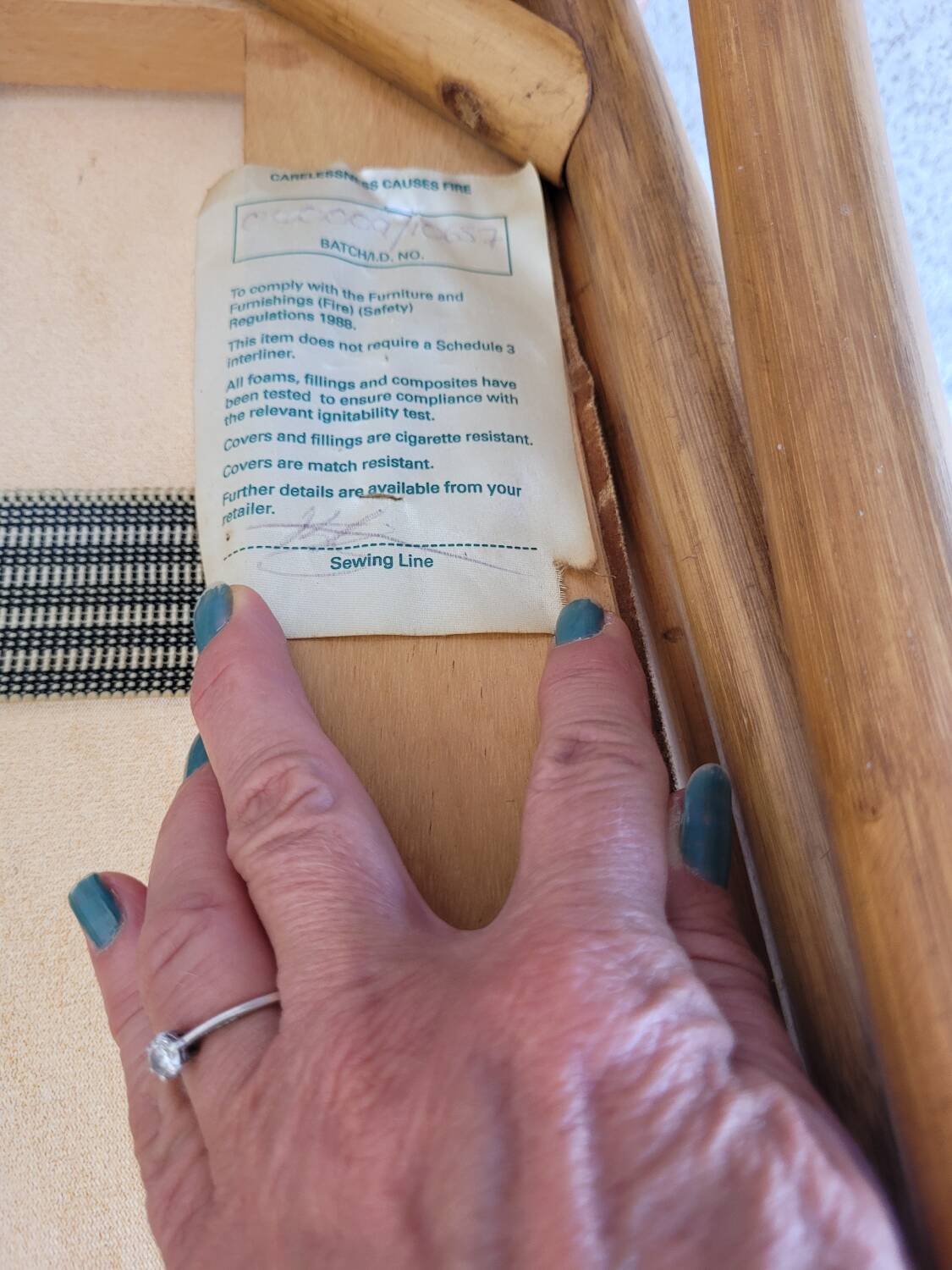 Two large rattan armchairs