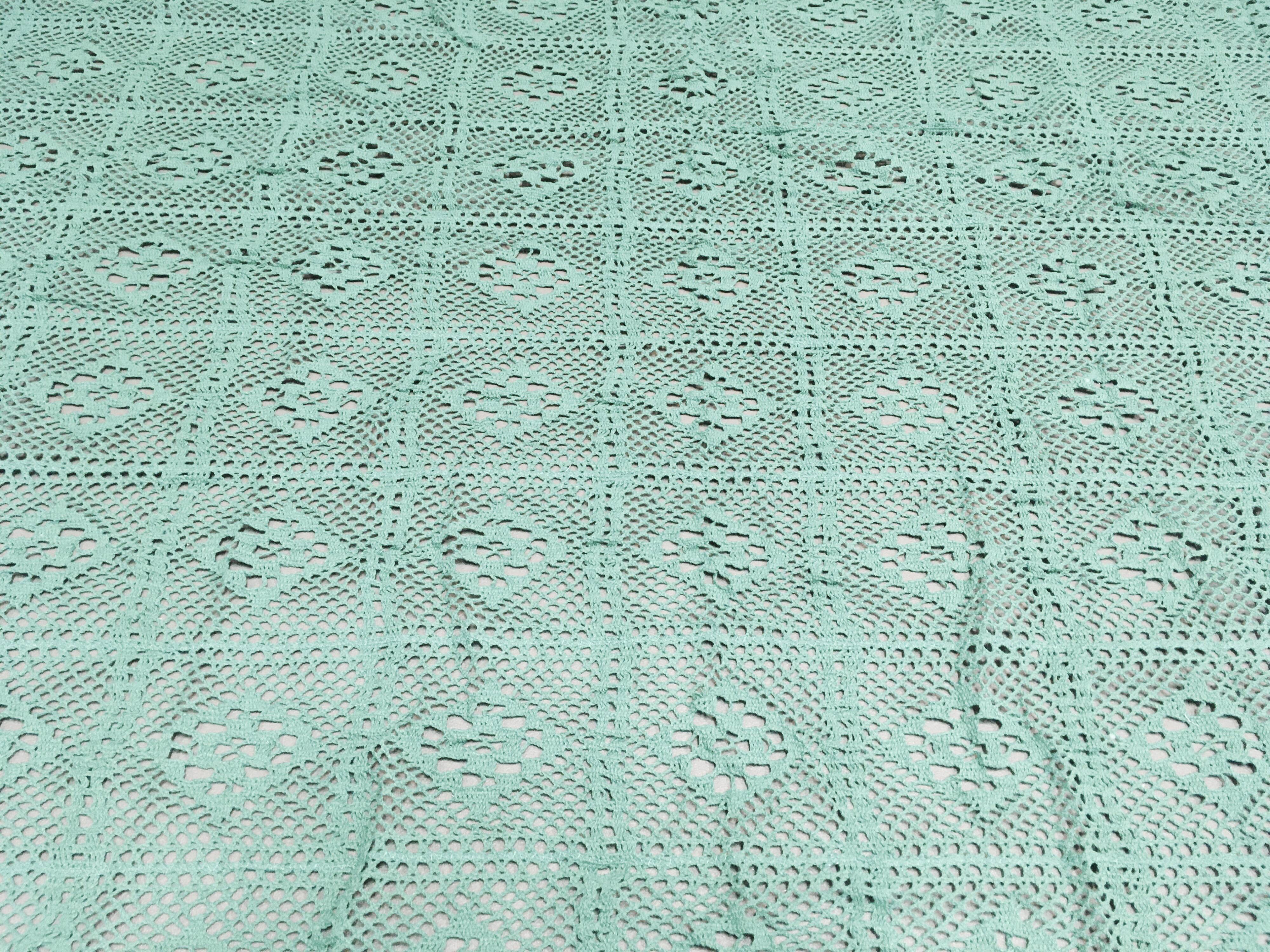 Fully embroidered scandinavian design tablecloth