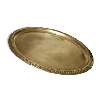 Old brass tray