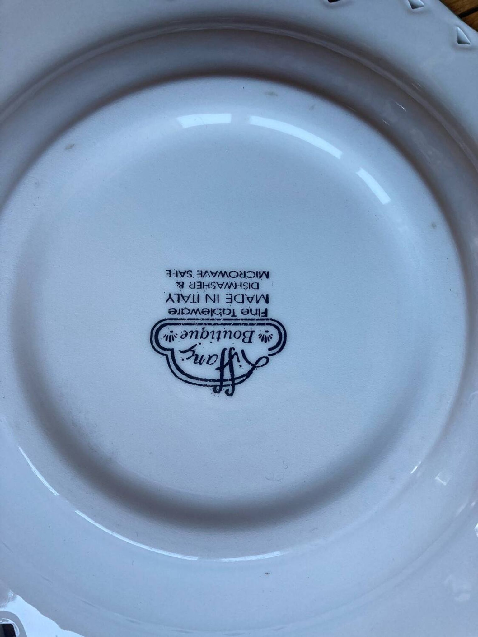 Assiettes creuses Tiffany