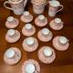 Wedgwood Coral & Gold Coffee Service - Neoclassical Style - 27 Pieces