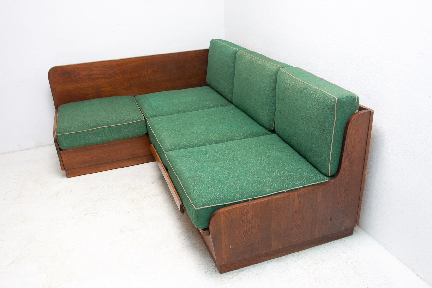 Mid Century Corner Folding Sofabed, 1960´s, Czechoslovakia