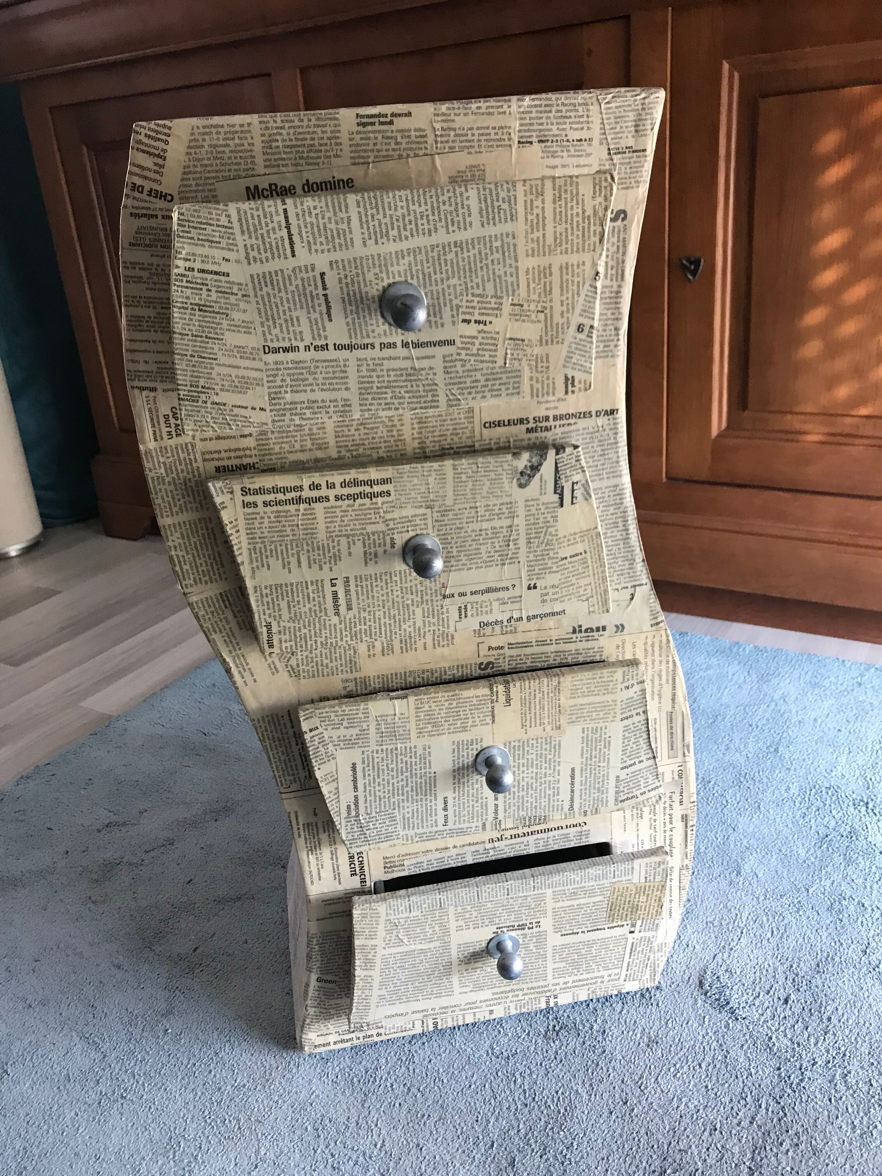 Cardboard chest of drawers