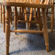 Set of 6 Dutch chairs in solid beech wood.