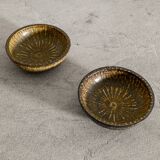 Vintage Swedish Mid Century Ceramic Rubus Bowls Gunnar Nylund, 1950s