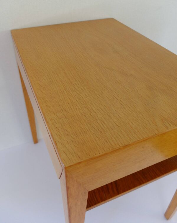 Severin Hansen, Table chevet  Scandinave 1950 En Chêne