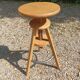 Stool solid wood adjustable metal painter