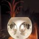 Glass table lamp by Peill and Putzler, 1970s