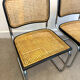Pair of Marcel Breuer B32 Cesca chairs made in Italy.