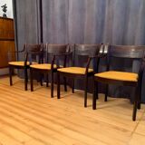 Quatre chaises Gemla Möbler AB Suède 1981