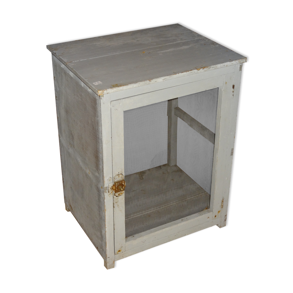 Ancien gardemanger en bois 47x38x62 cm Selency