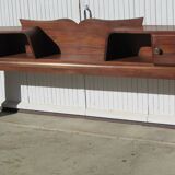 Cosy, art deco bedroom furniture in solid walnut