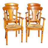 Ensemble de 4 chaises - fauteuils de style provençal