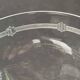 6 champagne glasses in light blown, cut and guilloché crystal