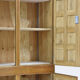 Vintage brutalist wardrobe in solid oak