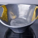 Brutalist centerpiece by Leopold, Brass and aluminum, Spain, 1970