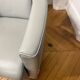 Canapé 3 places, 2 places et un fauteuil en cuir gris Calia Italia