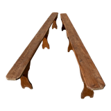 Pair of wooden benches