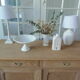 Vintage shallow oak sideboard, 2 drawers, 2 doors, 1 shelf.
