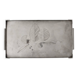 Botanical Engraved Vintage Serving Tray, 1940s
